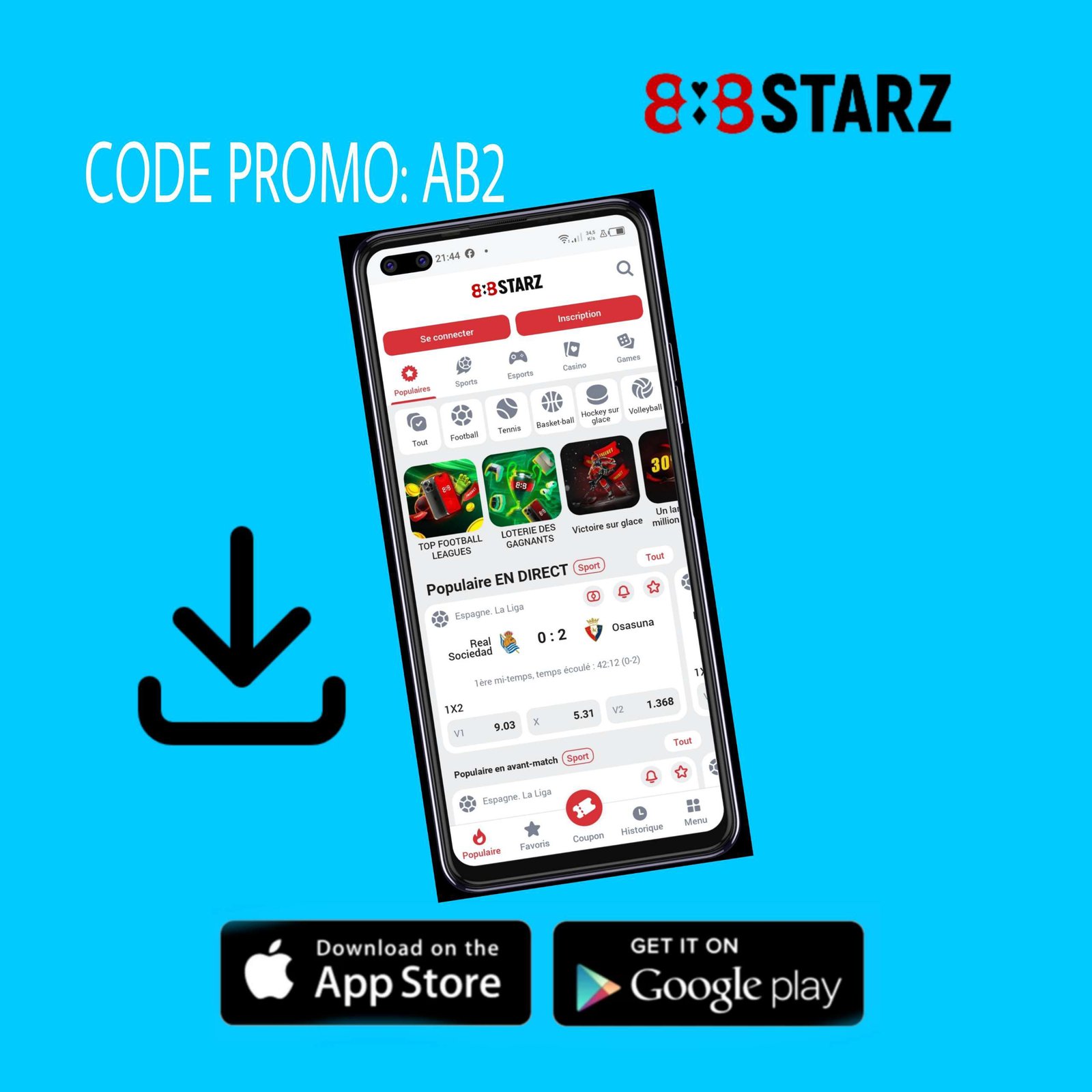 TELECHARGE APK 888STARZ